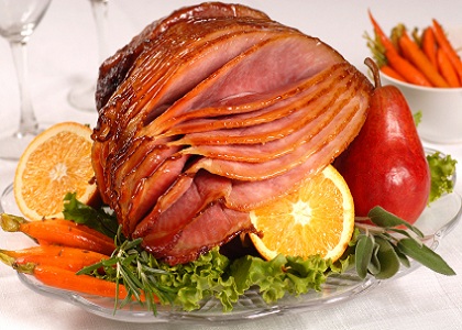 Christmas Apricot Glazed Ham